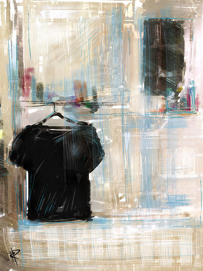 Lonely Shirt Mixed Media by Russell Pierce