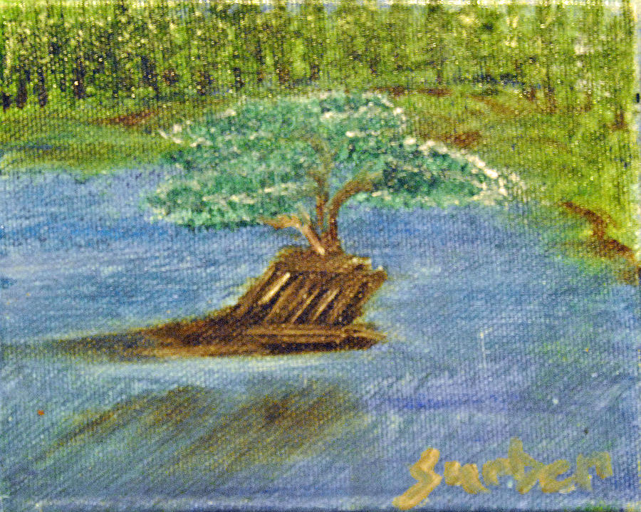 Lonely Tree Painting by Suzanne Surber
