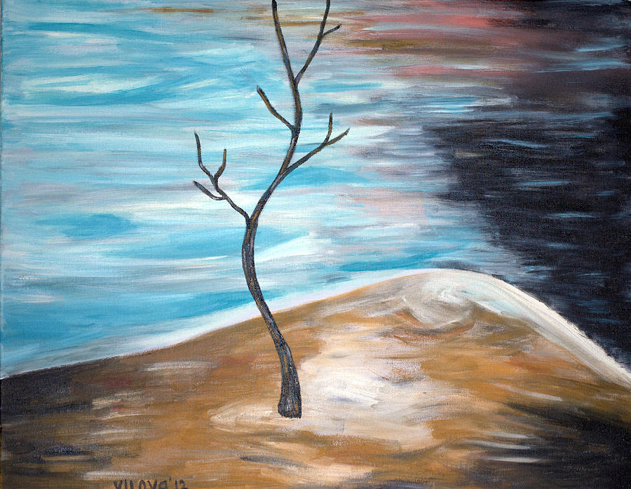 Lonely tree Painting by Victoria Lova - Fine Art America