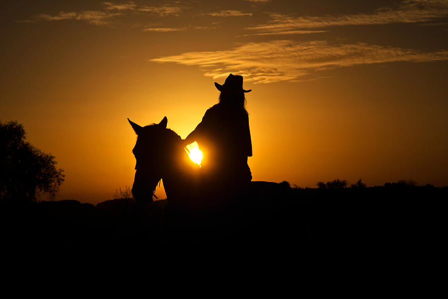 Lonesome Cowgirl Photograph by Thomas Schlueter - Fine Art America