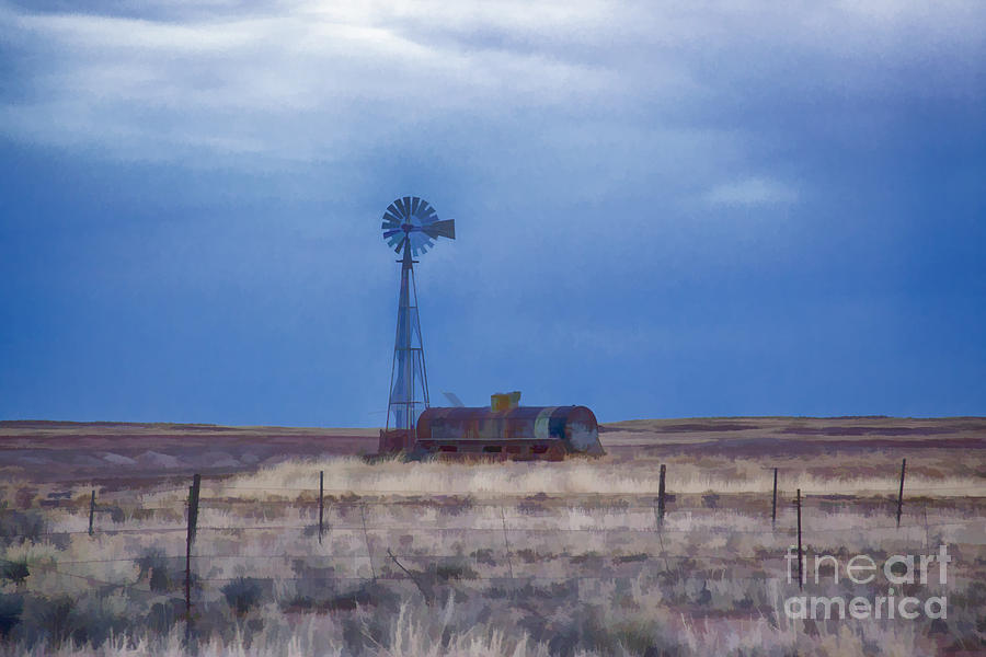 Lonesome Windmill Photograph by Douglas Barnard