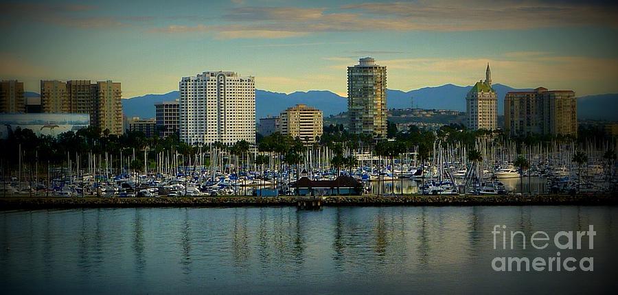 City Landscape Photograph - Long Beach Cityscape   by Susan Garren