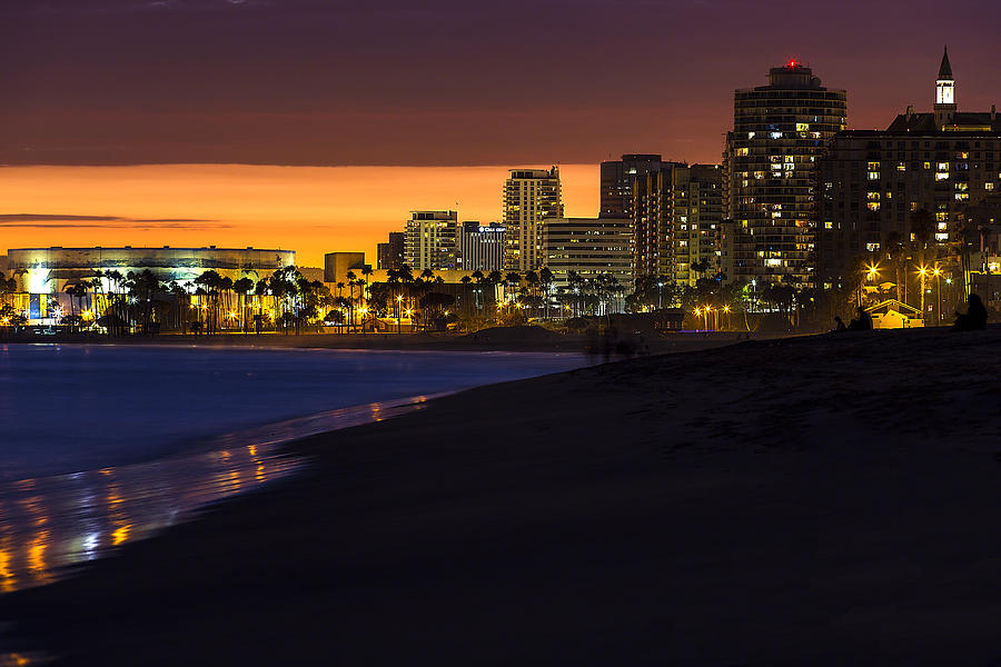 LONG BEACH COMES ALIVE AT DUSK By Denise Dube Photograph by Denise Dube