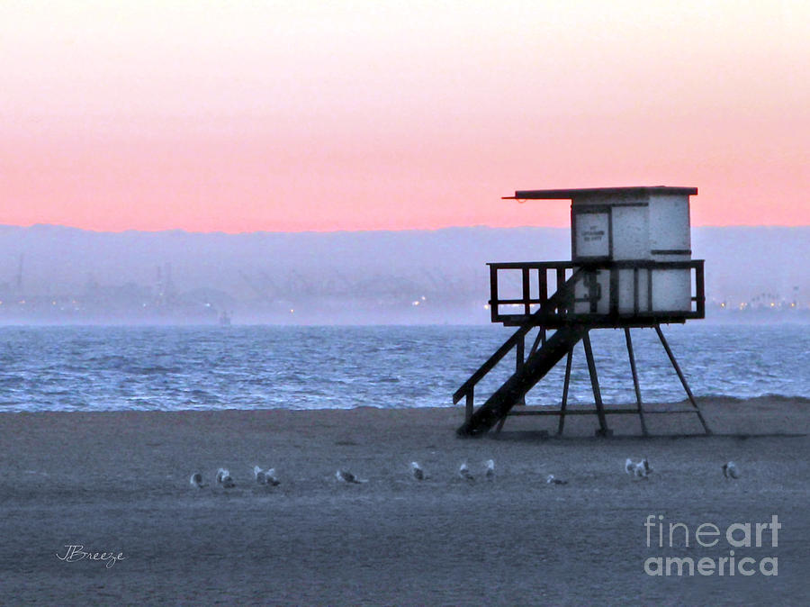 Long Beach View From Huntington Beach Photograph by Jennie Breeze