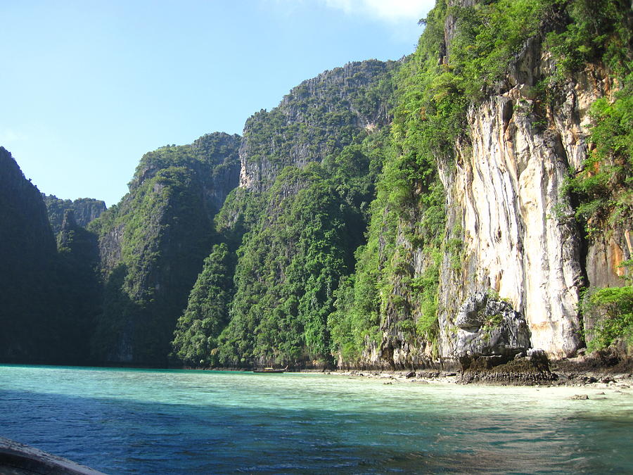 Boat Photograph - Long Boat Tour - Phi Phi Island - 011345 by DC Photographer