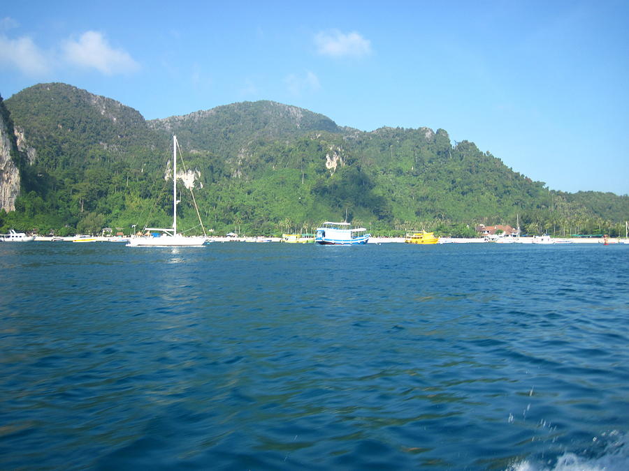 Boat Photograph - Long Boat Tour - Phi Phi Island - 01138 by DC Photographer