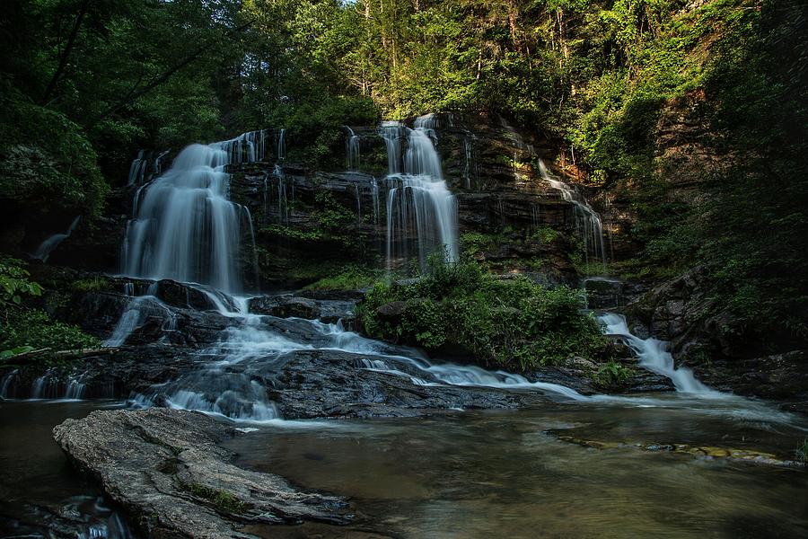 Waterfall Photograph - Long Creek Falls by Johnny Crisp