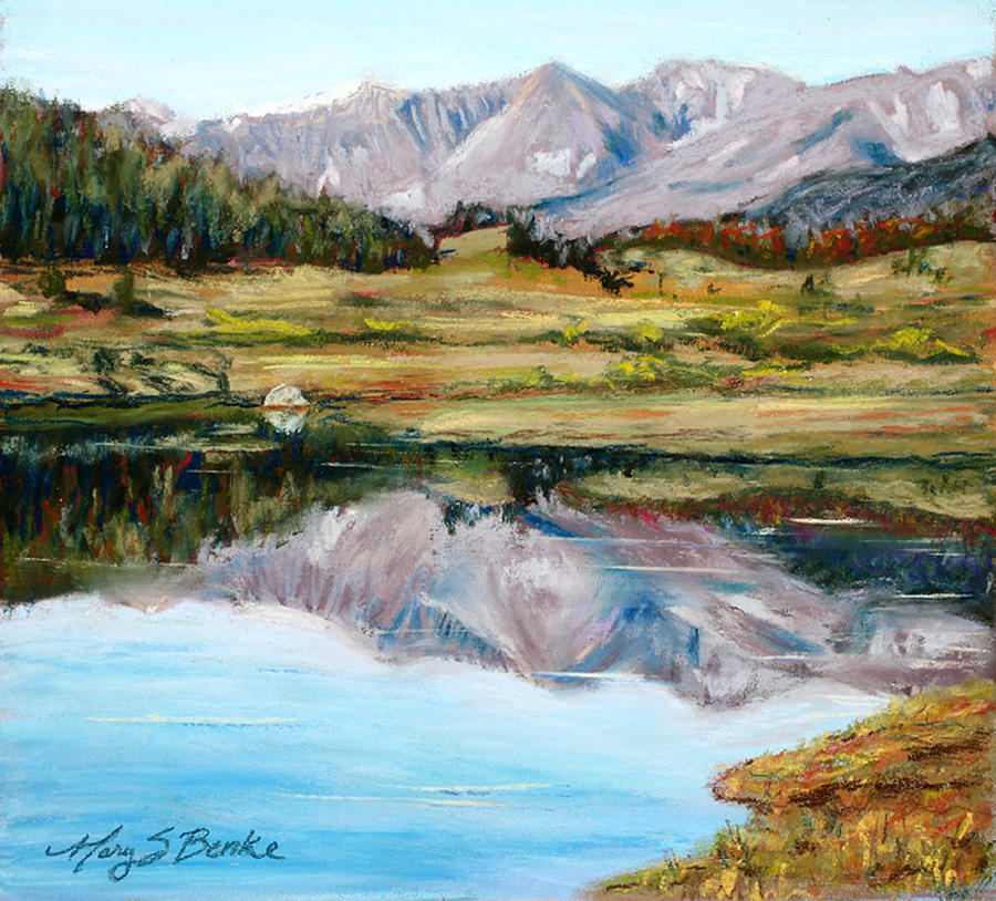 Long Draw Reservoir Painting by Mary Benke