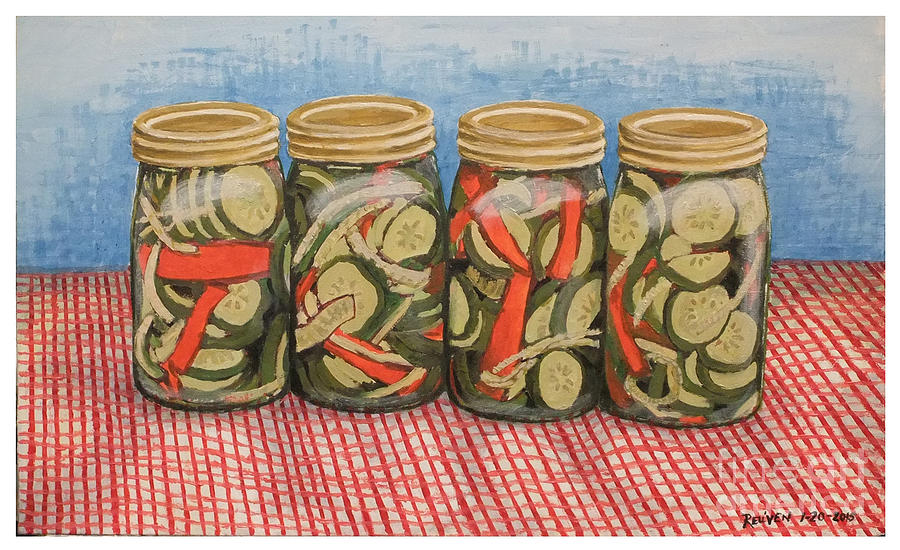 Long Island Pickles Painting by Reuven Gayle - Fine Art America