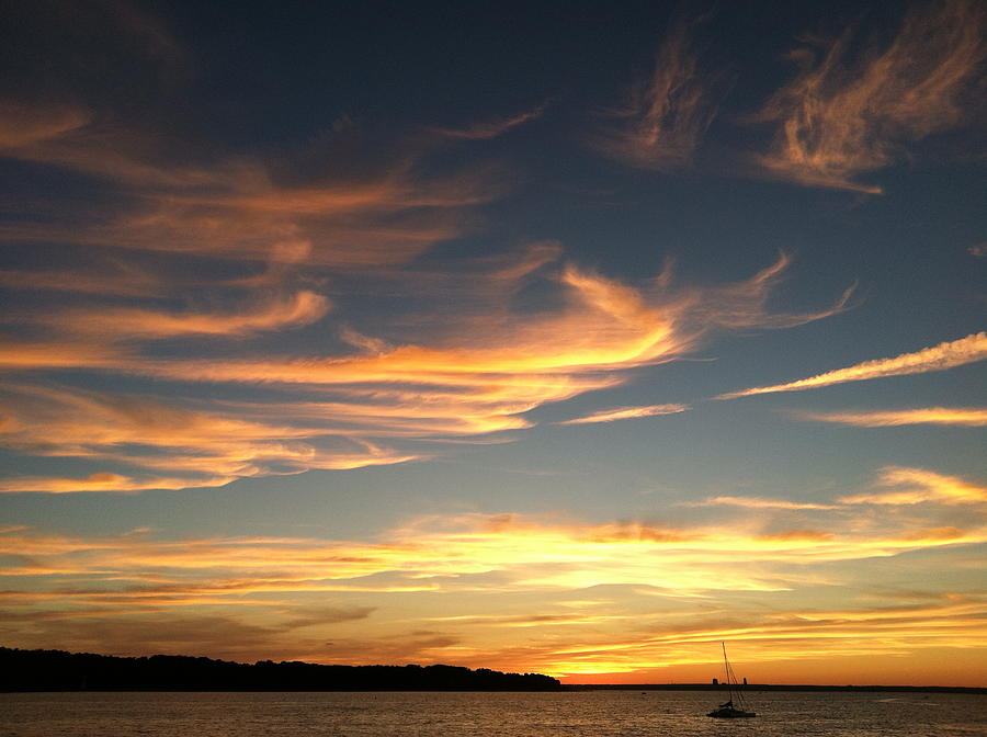 Long Island Sound Sunset Photograph by Tracey Osborne