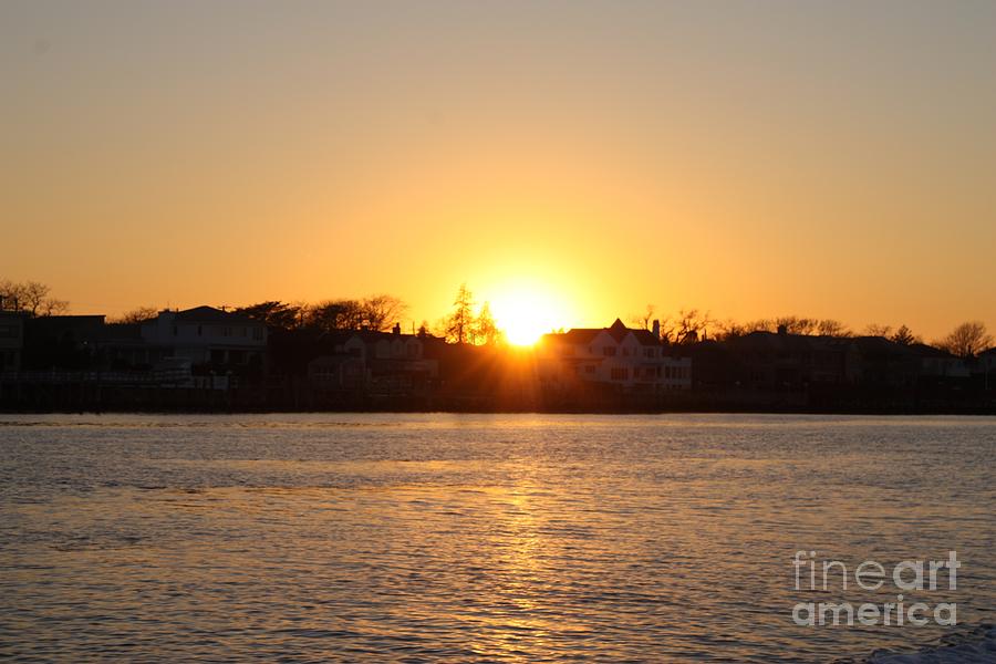 Long Island Winter Sunset Photograph by John Telfer