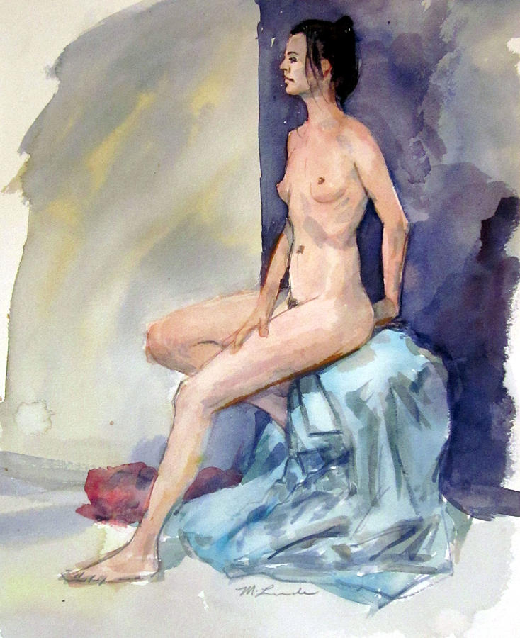 Long Legged Nude Painting by Mark Lunde