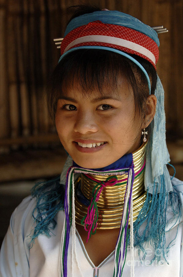 Long Necked Woman Thailand 3 Photograph by Bob Christopher