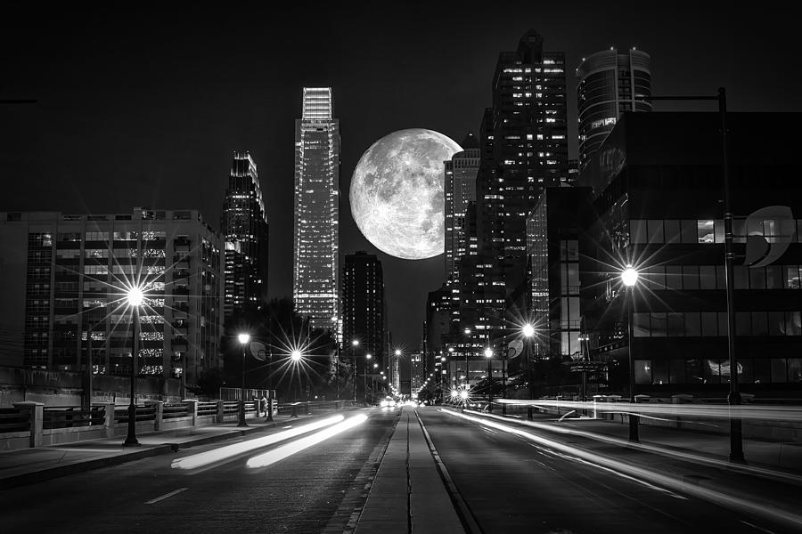 Landscape Photograph - Long Nights Moon by Rob Dietrich