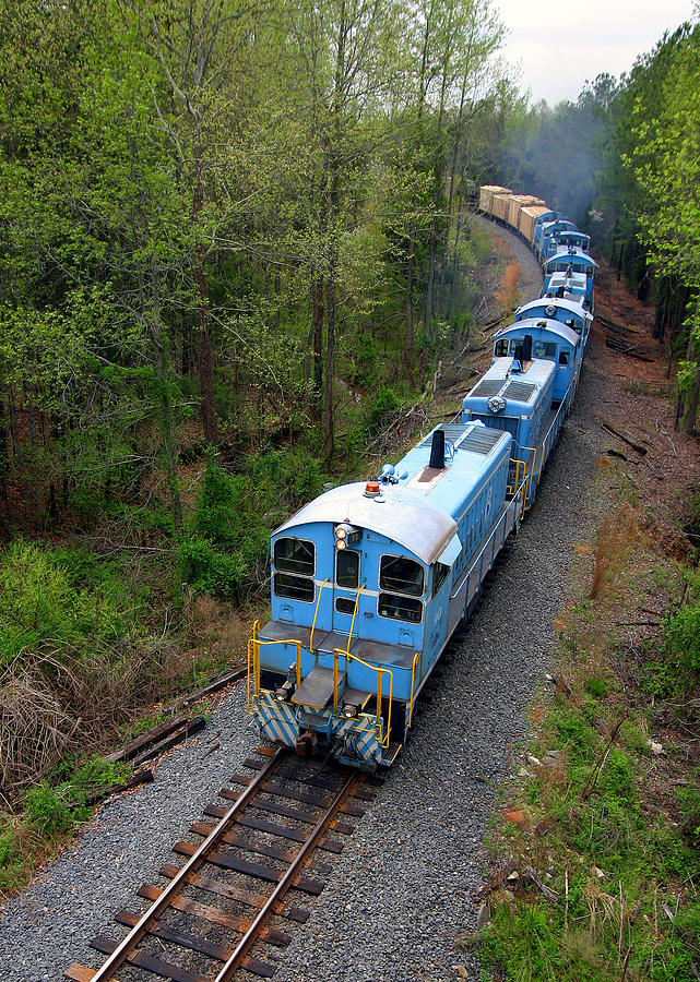 Long Train Rolling Photograph by Joseph C Hinson
