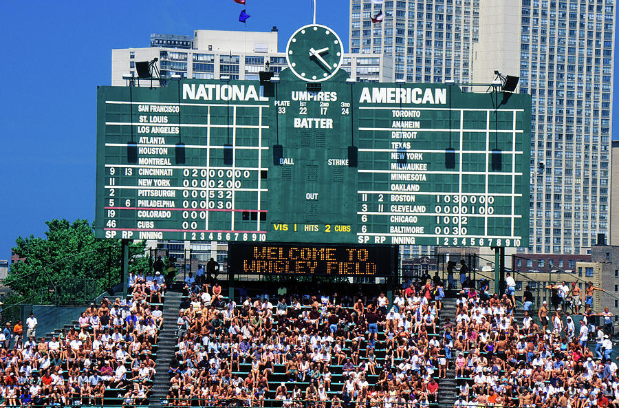 Long View Of Scoreboard And Full Photograph by Panoramic Images