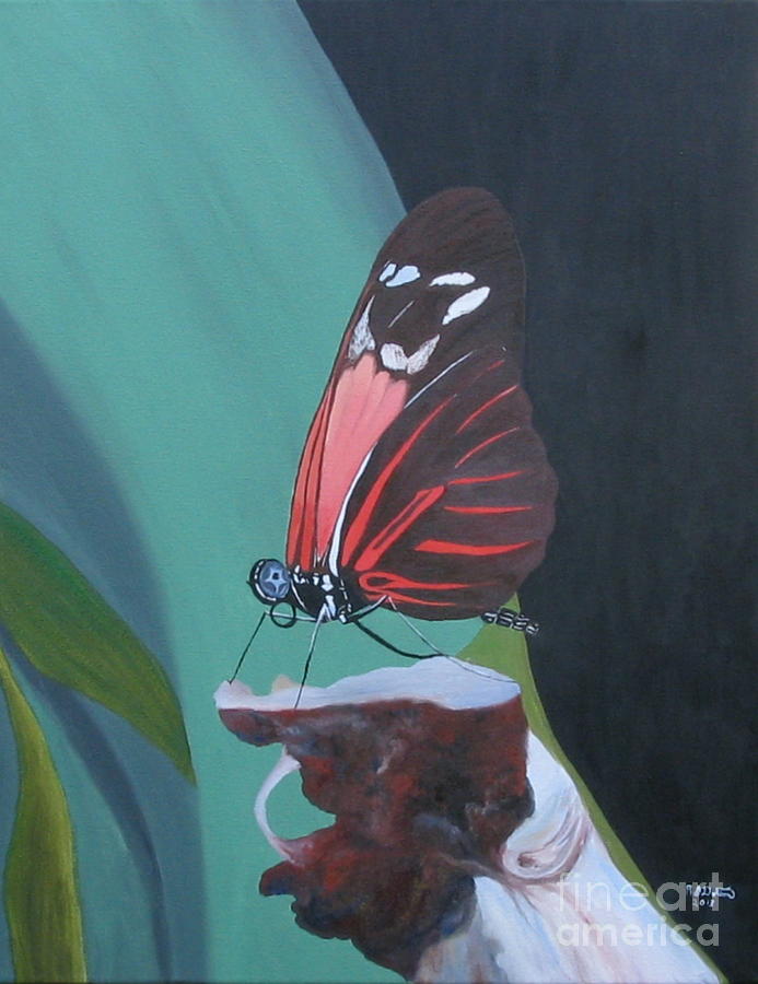 Long Wing Butterfly Painting by Richard Dotson
