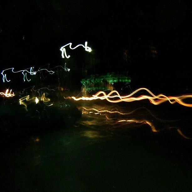 Car Photograph - #longexposure #motionblur #light #night by Joe Giampaoli