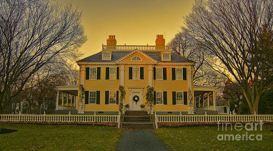 Longfellow House-Cambridge Boston Photograph by Douglas Barnard