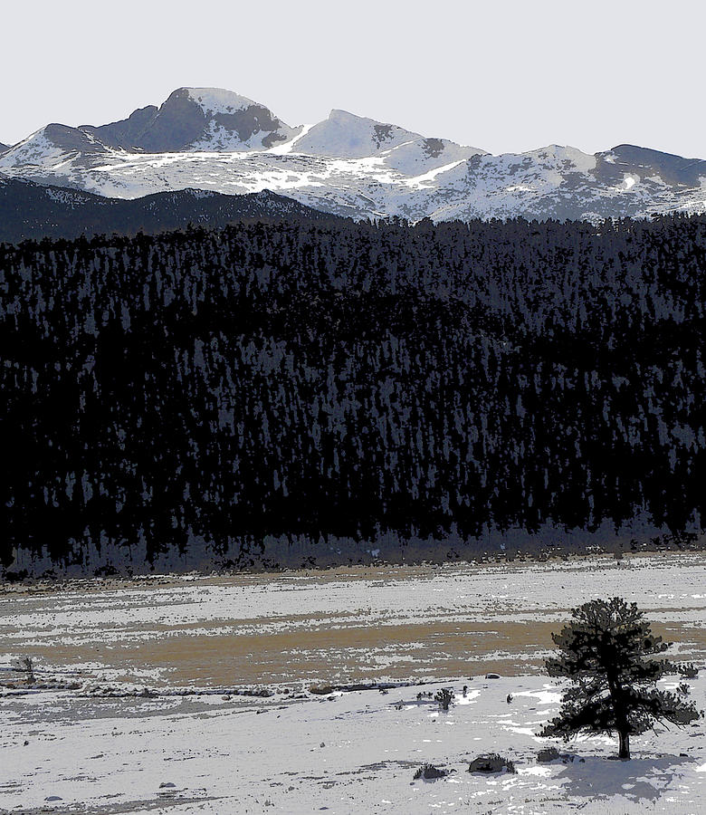 Rocky Mountain National Park Photograph - Longs Peak - Late Winter by John Goyer