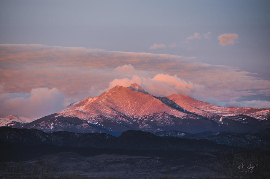 Longs Peak Sunrise Photograph by Aaron Spong