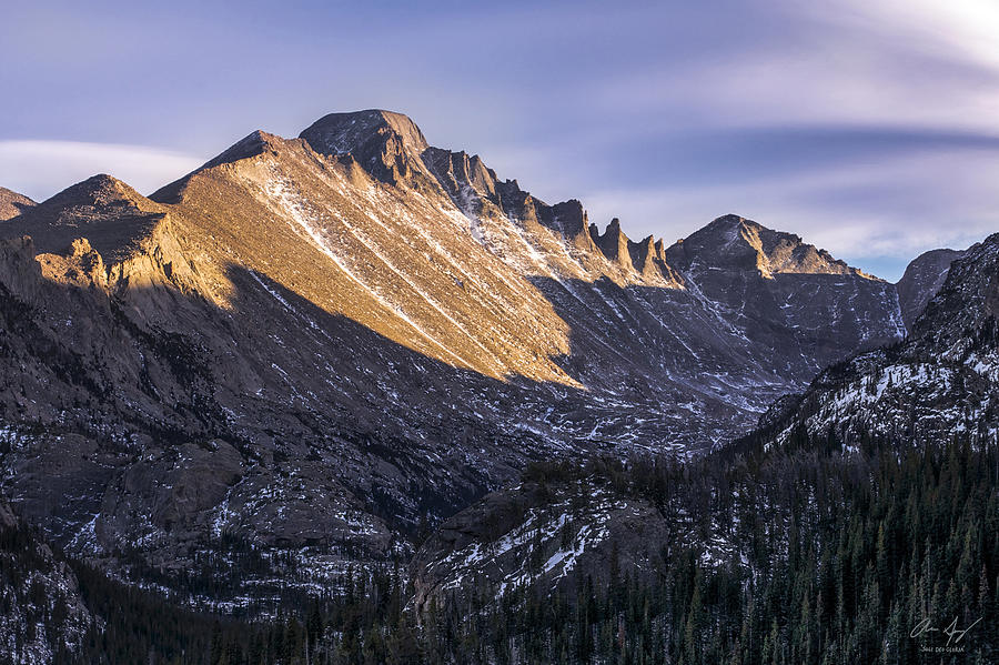 Longs Peak Sunset Photograph by Aaron Spong