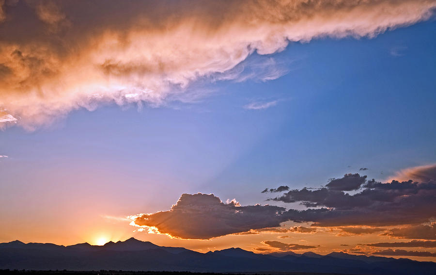 Longs Peak Sunset  Photograph by Eric Rundle