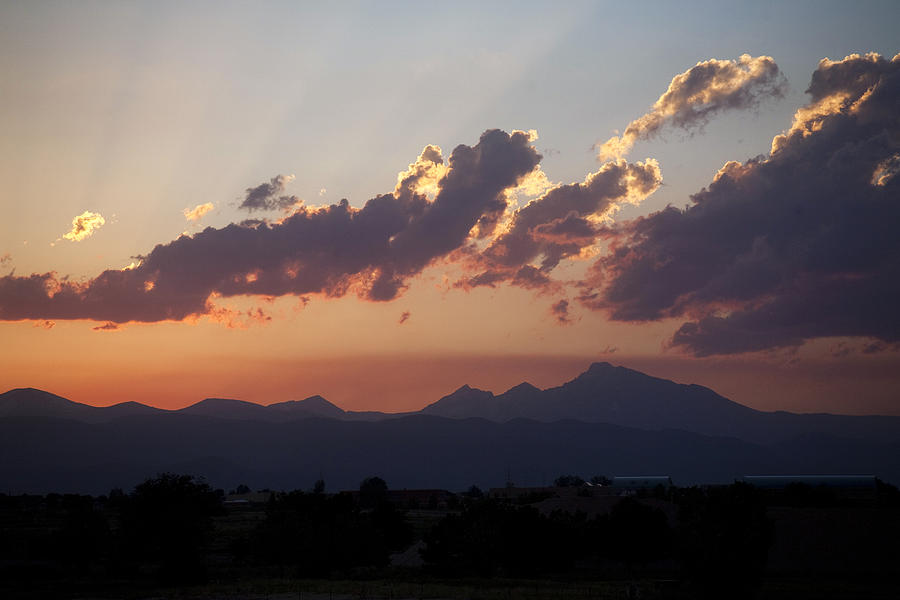 Longs Peak Sunset Photograph by Marilyn Hunt