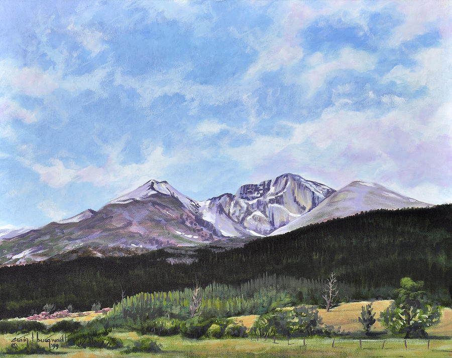 Longs Peak Vista Painting by Craig Burgwardt