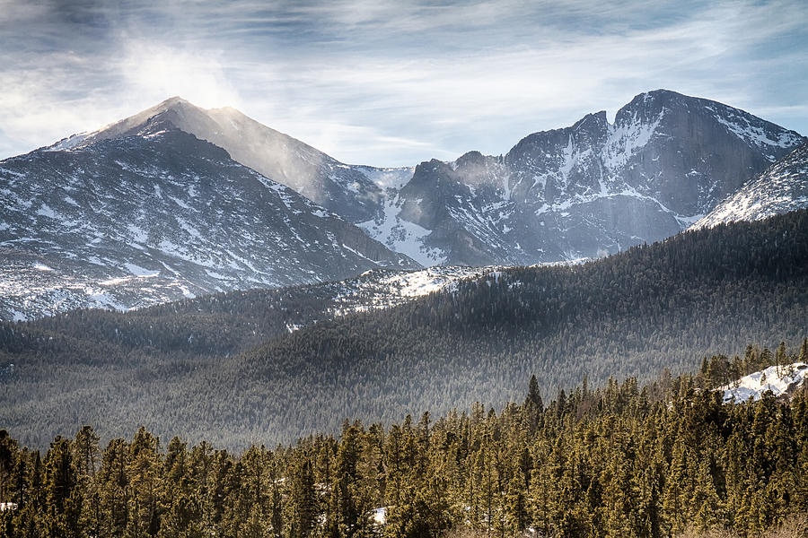 Longs Peak Winter View Photograph by James BO Insogna