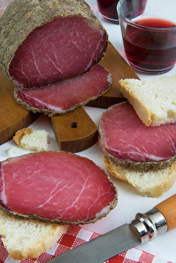 Bread Photograph - Lonza, Pork Loin, Italian Cured Ham by Nico Tondini