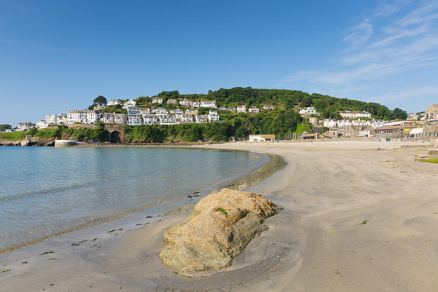 Looe Beach Cornwall England Photograph By Charlesy - Fine Art America