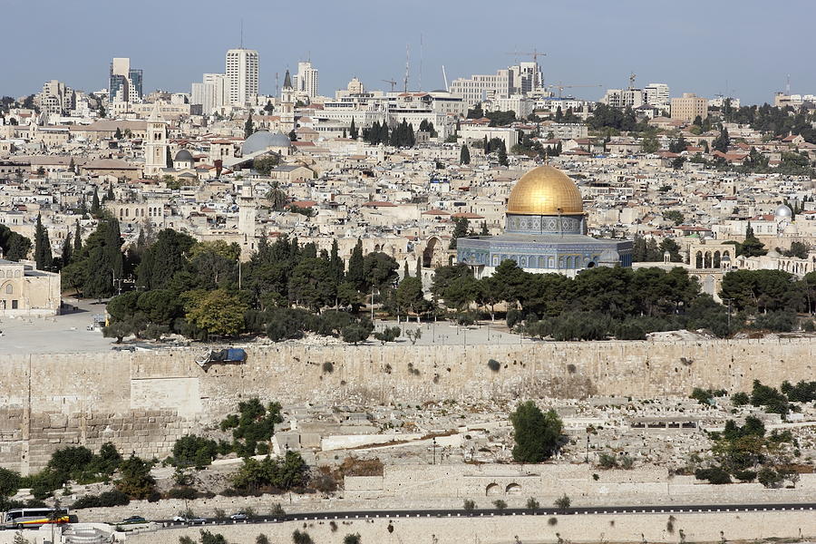 Look at Jerusalem from the Mount of Olives Israel Photograph by Ronald ...