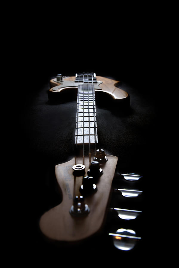 Musical Instrument Photograph - Look Down the Long Neck by Peter Tellone
