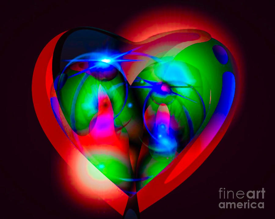Human Heart Digital Art - Look Inside My Heart by Gayle Price Thomas