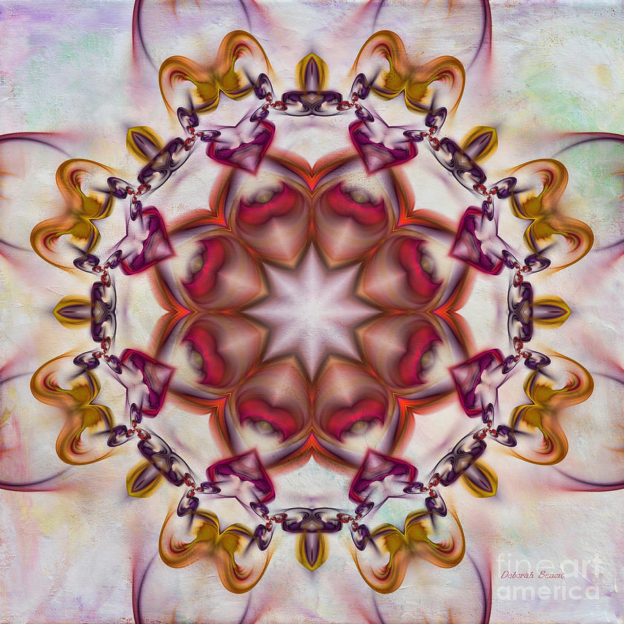 Mandala Digital Art - Look Into The Center by Deborah Benoit