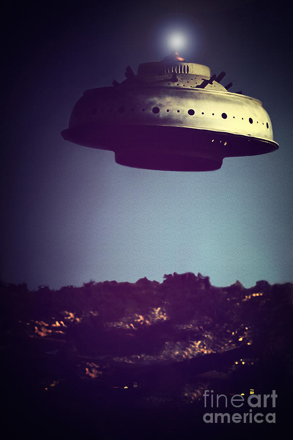 LOOK... Its a Flying Saucer Photograph by Trish Mistric