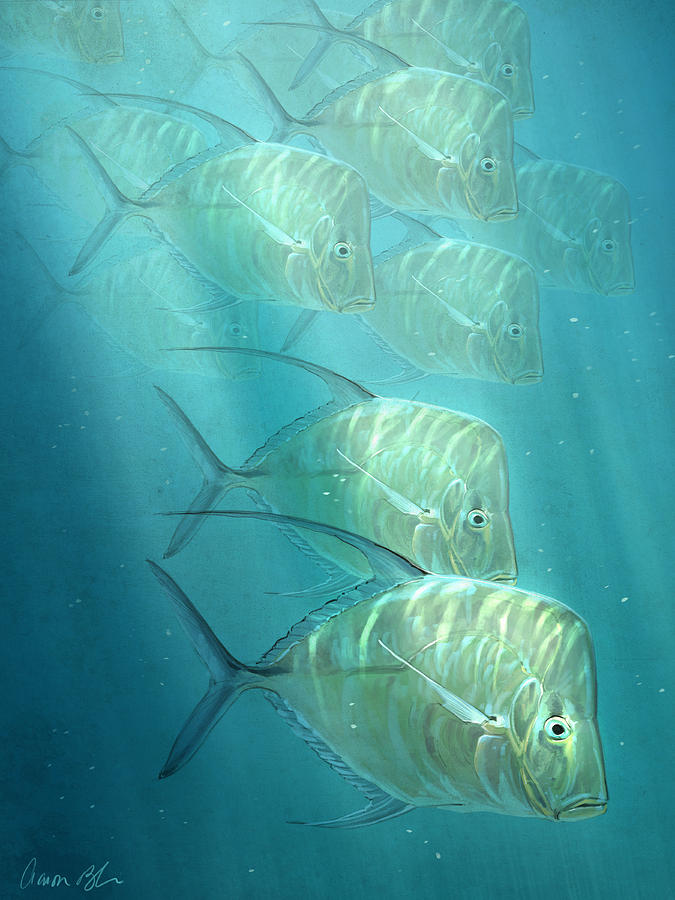 Fish Digital Art - Lookdowns by Aaron Blaise