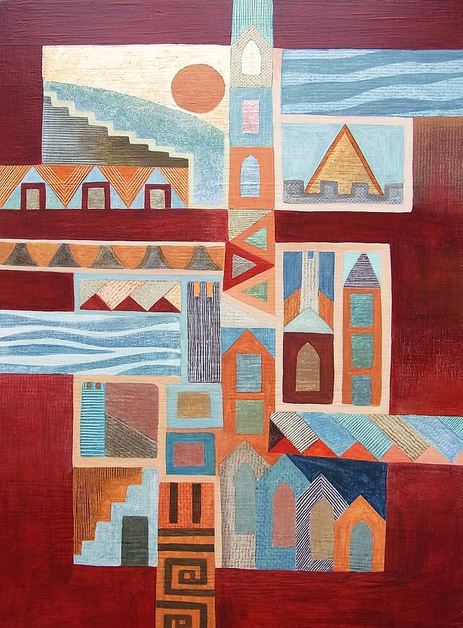 Looking across Old Town. Painting by Jennifer Baird Looking across Old Town. Painting by Jennifer Baird