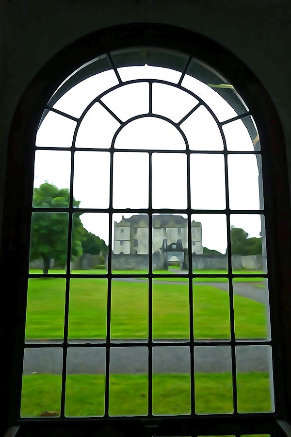 Castle Photograph - Looking at Portumna Castle by Norma Brock
