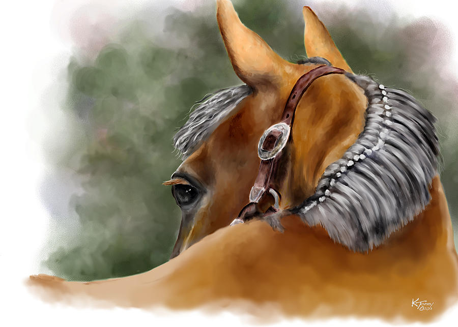 art view from on top back of a horse art view from on top back of a horse
