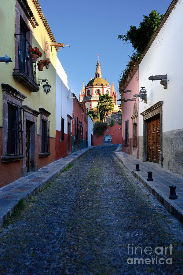 Looking Down Aldama Street, Mexico Photograph by John Shaw