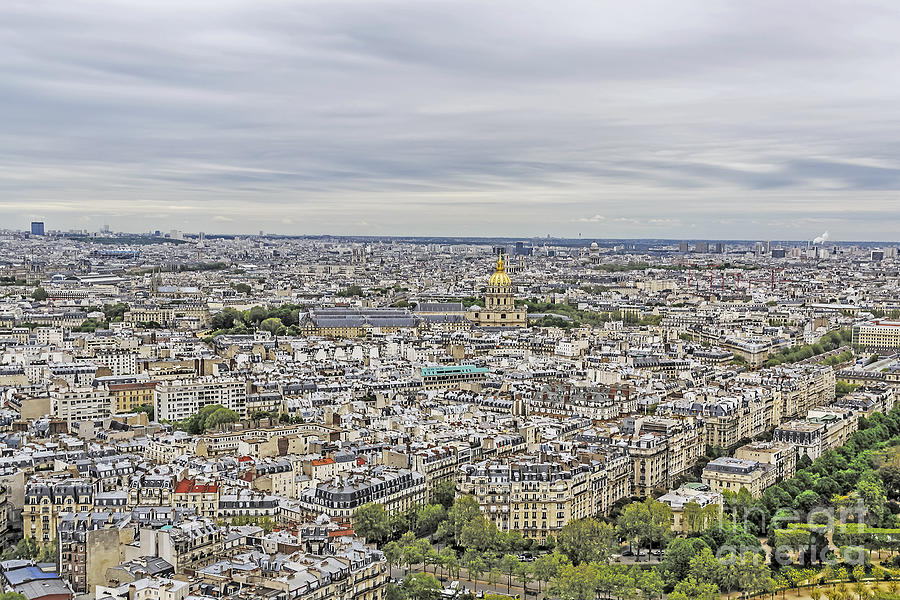 Looking Down at Paris Photograph by Elvis Vaughn