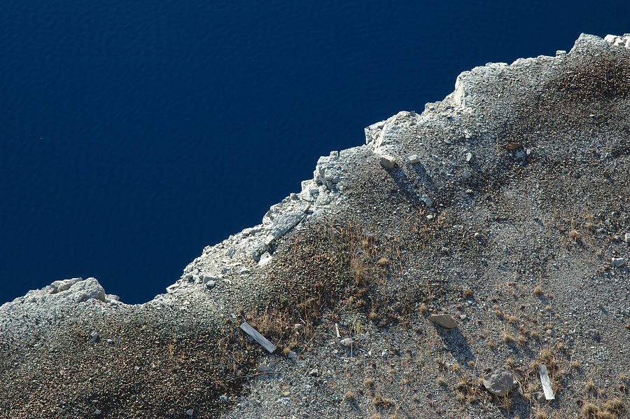 Abstract Photograph - Looking Down at the Shore Edge by Rob Huntley