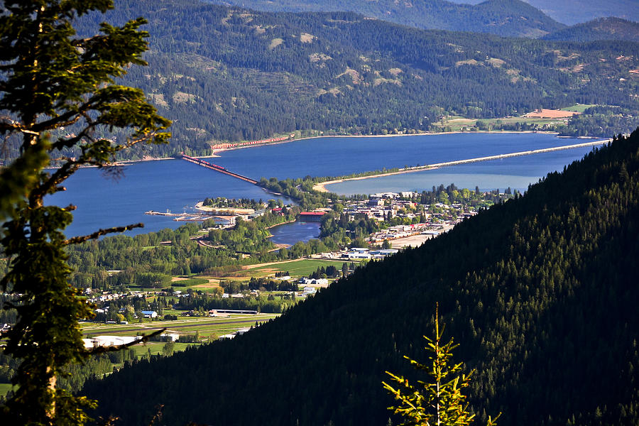 Looking down on Sandpoint Photograph by Albert Seger
