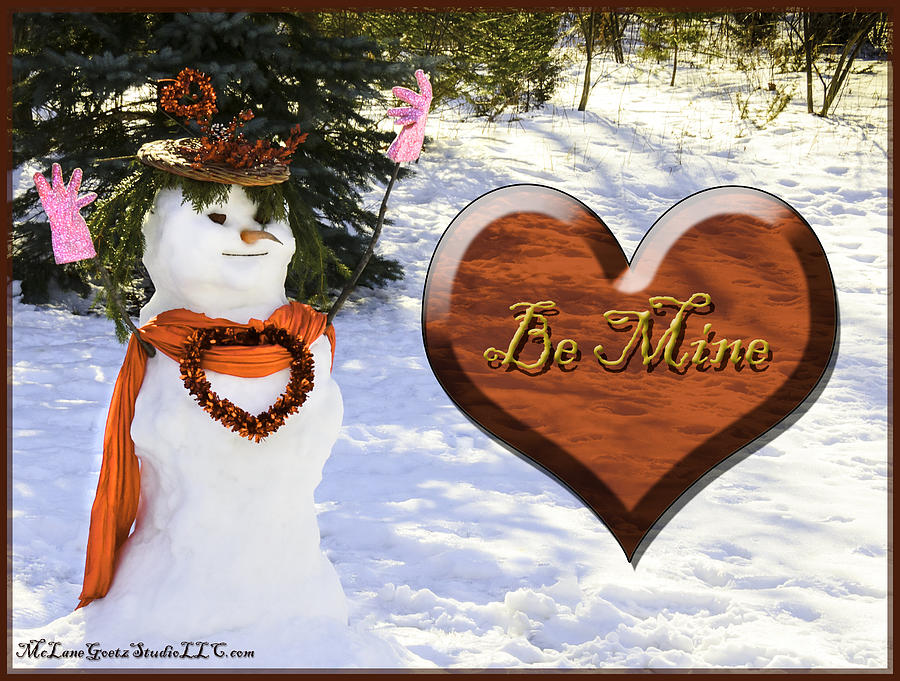 Winter Photograph - Looking for love snowlady style by LeeAnn McLaneGoetz McLaneGoetzStudioLLCcom