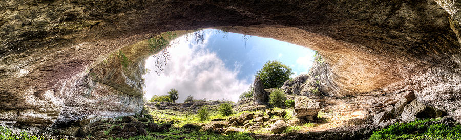 Looking from inside the cave Photograph by Weston Westmoreland