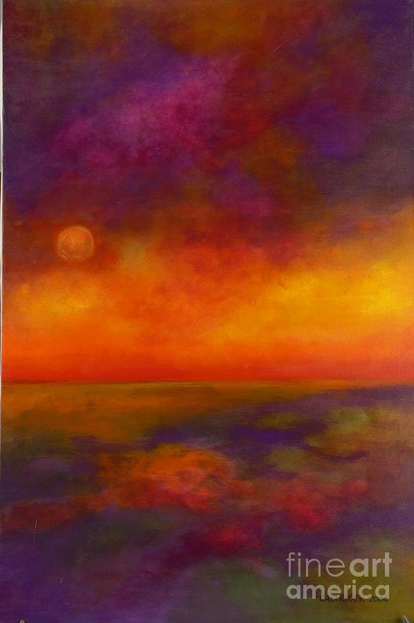 Looking from Mars Painting by Alison Caltrider