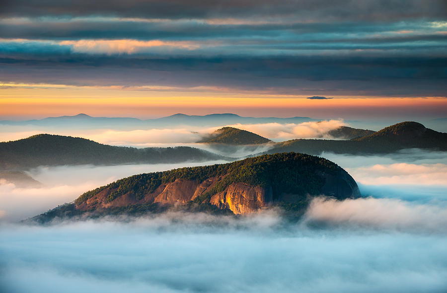 Looking Glass Rock Blue Ridge Parkway NC Western North Carolina Photograph by Dave Allen