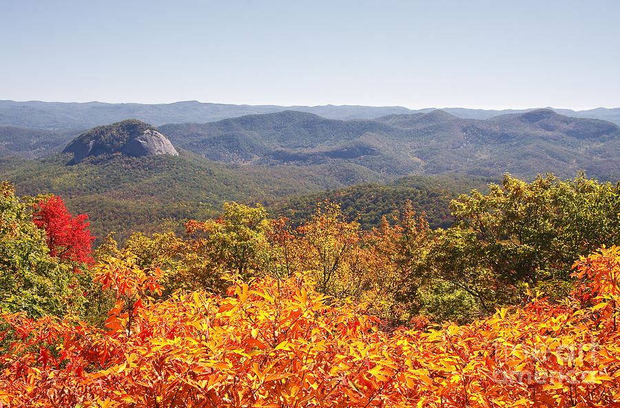 Looking Glass Rock in Autumn Photograph by Jill Lang